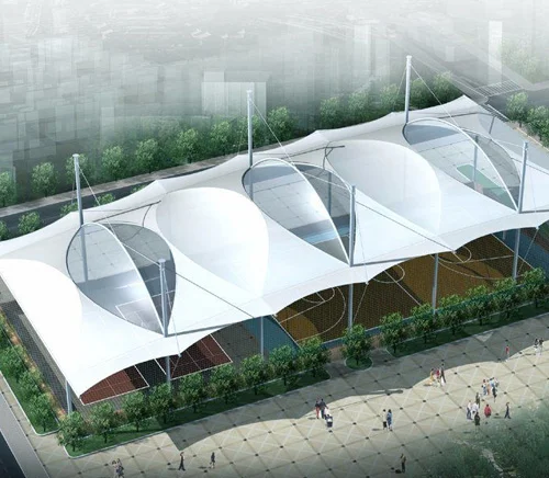 Tensile Food Court Structure in Himachal Pradesh