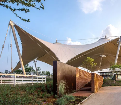 Tensile Food Court Structure in Lucknow