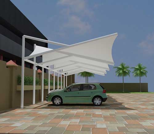 Car Parking Tensile Structure in Mahipalpur